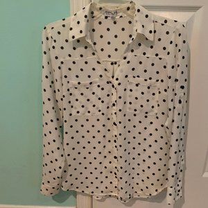 Express  Polka Dot Blouse (Size S)